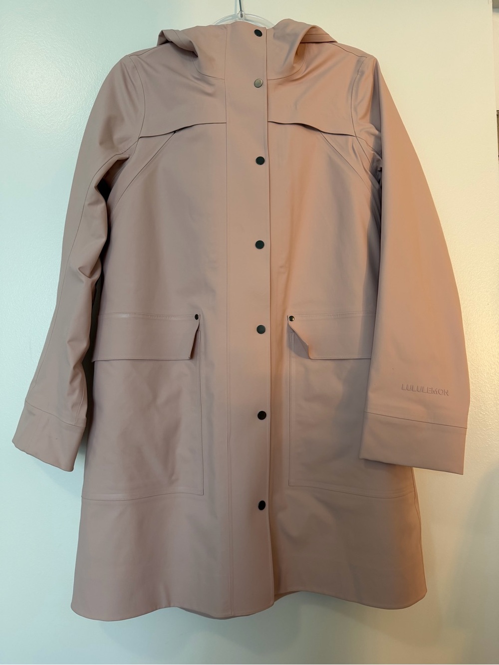 lululemon athletica Blush Pink Hooded Trench Coat